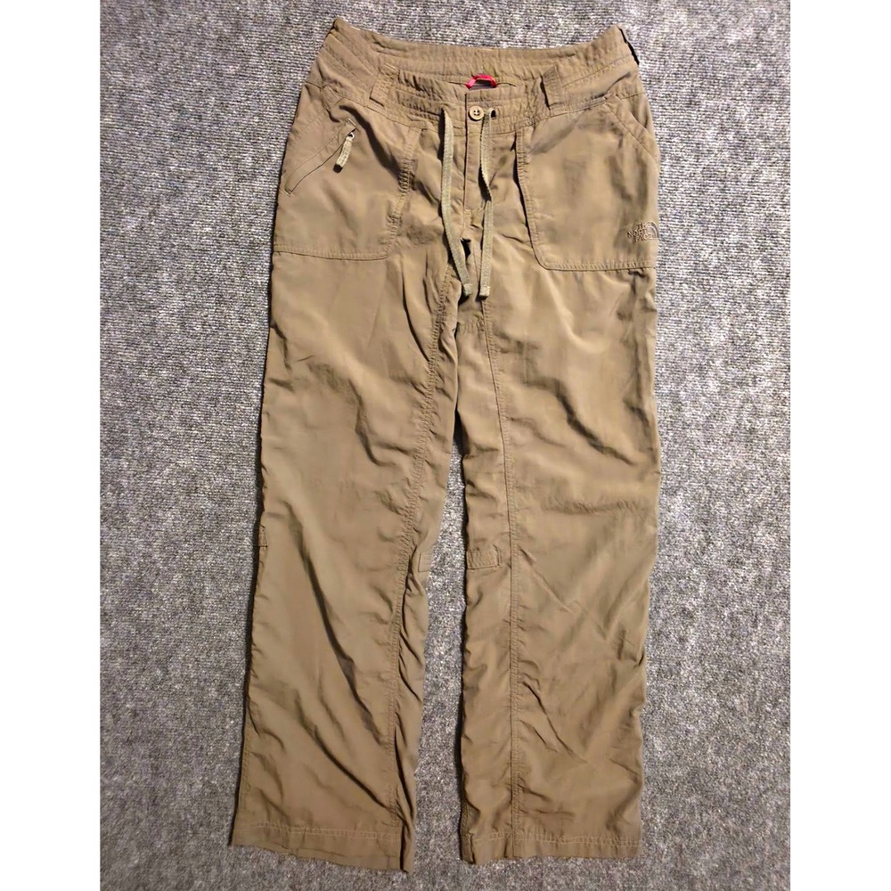 The North Face Womens Green Nylon Hiking Pants Size 4 Outdoor Camping
